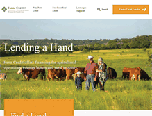 Tablet Screenshot of findfarmcredit.com